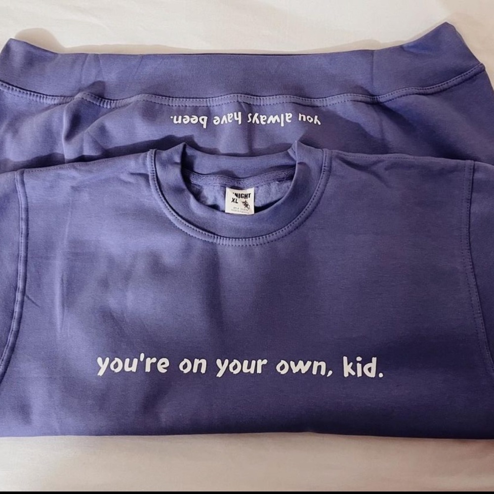 Lavender "OnYourOwn" Crewneck